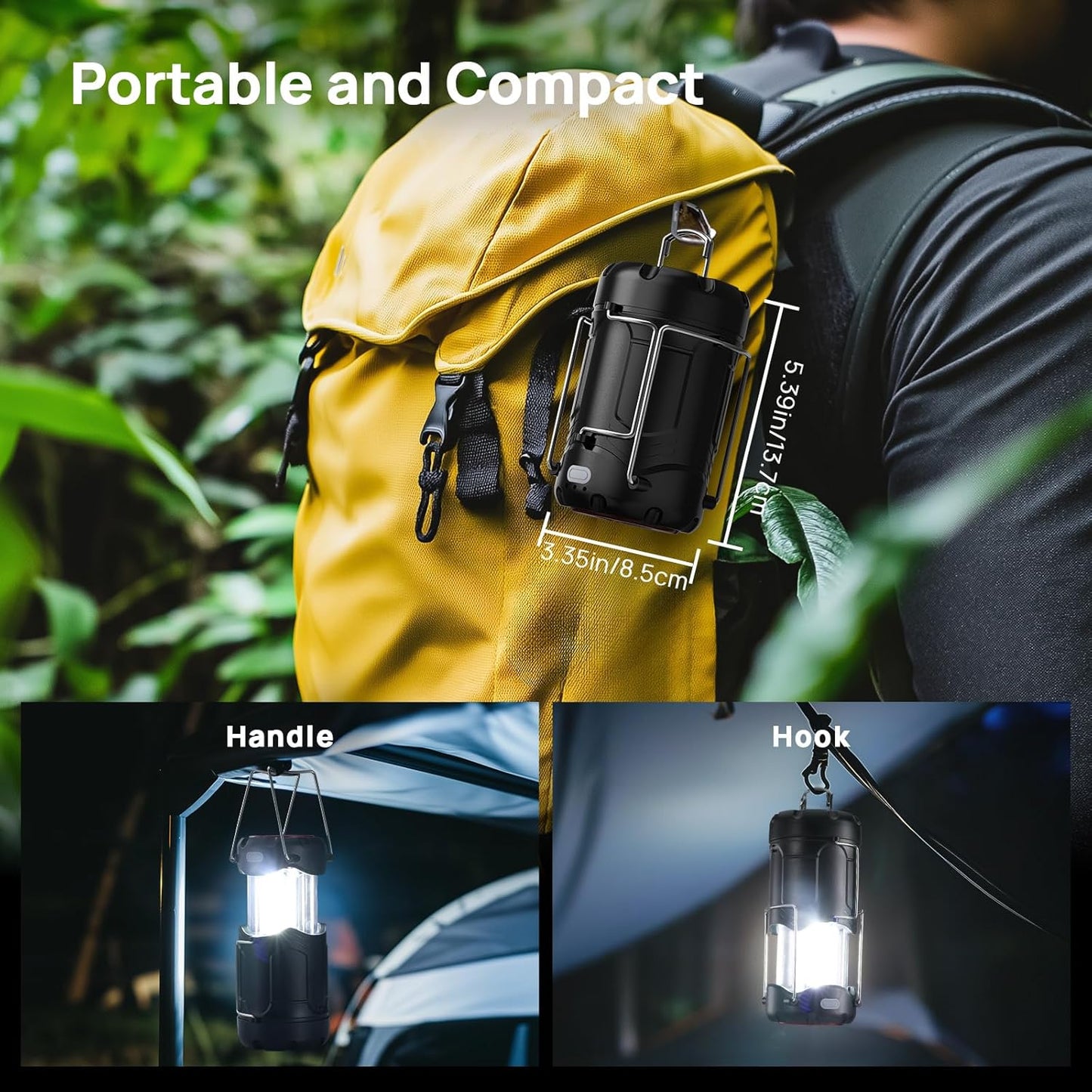 2 Pack Collapsible LED Camping Lantern